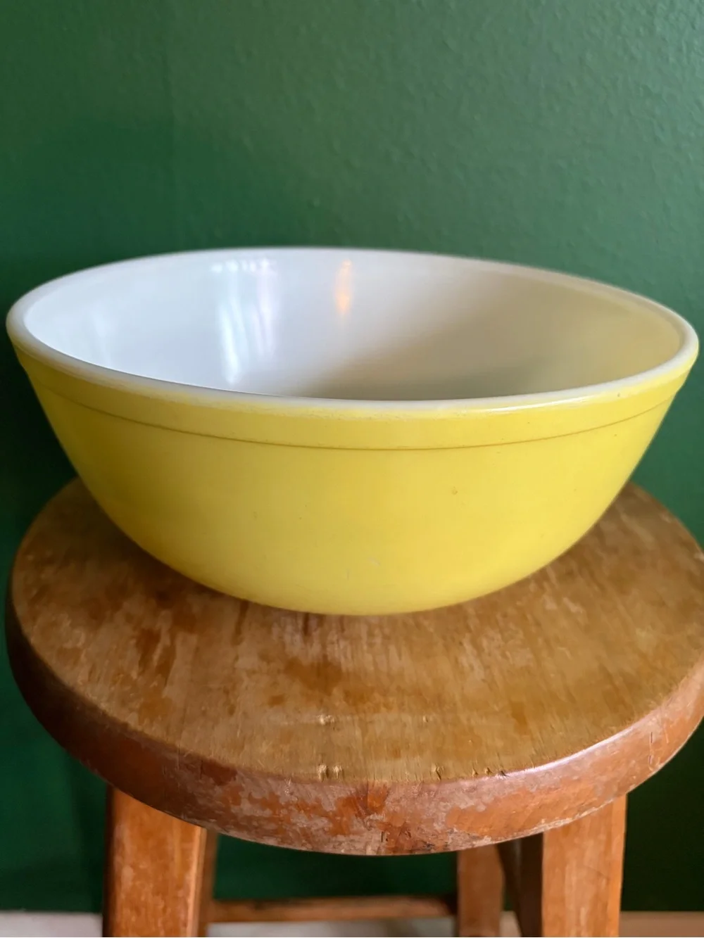 Vintage Pyrex 404 Nesting Bowl in Primary Yellow